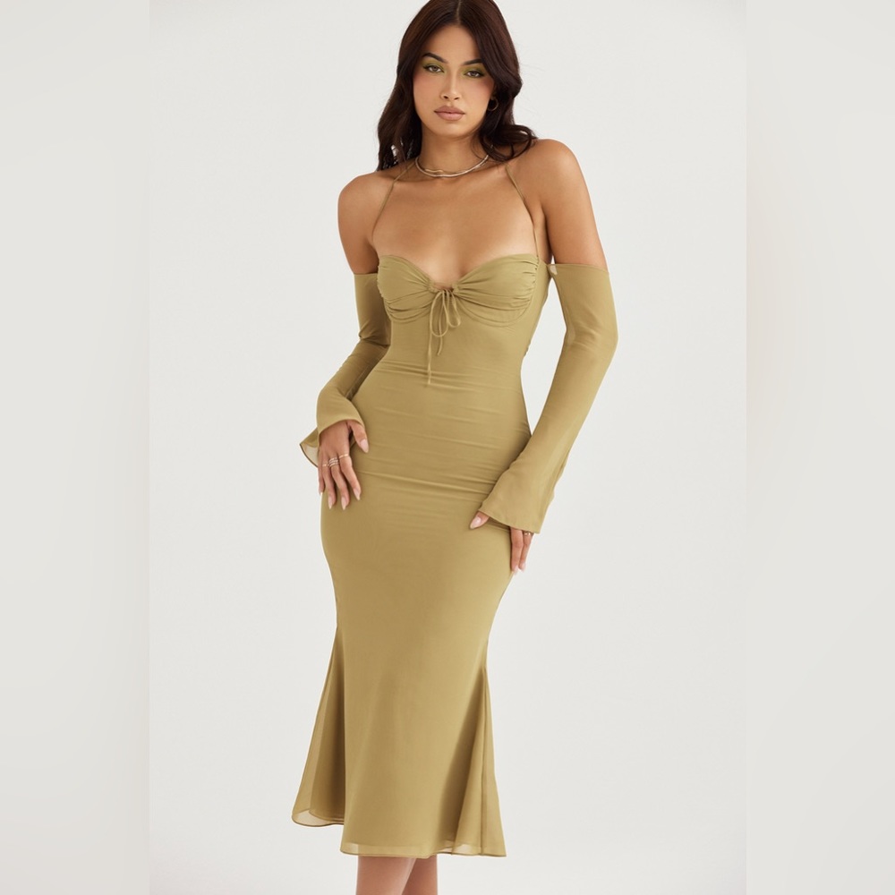 House of CB Naomi Dress in Olive